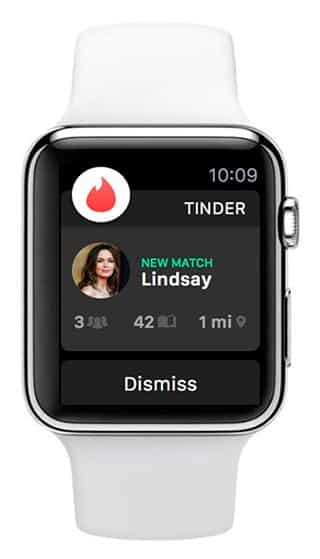 Tinder para Apple Watch
