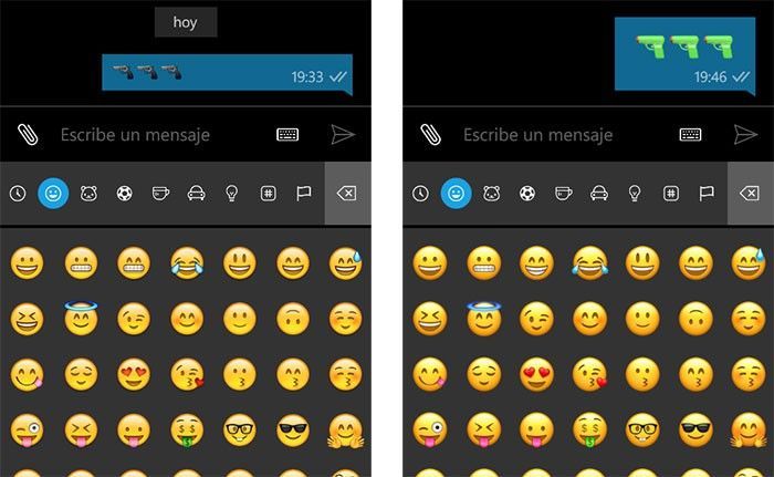 Nuevos emojis en WhatsApp para Windows 10 Mobile