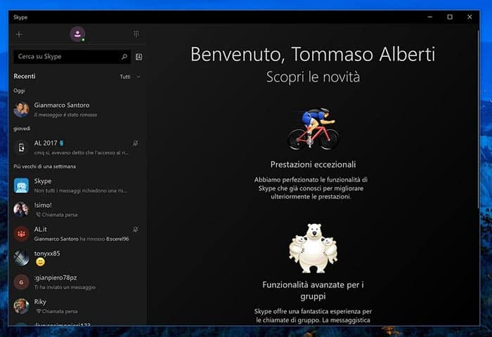 imagen actualización de Skype