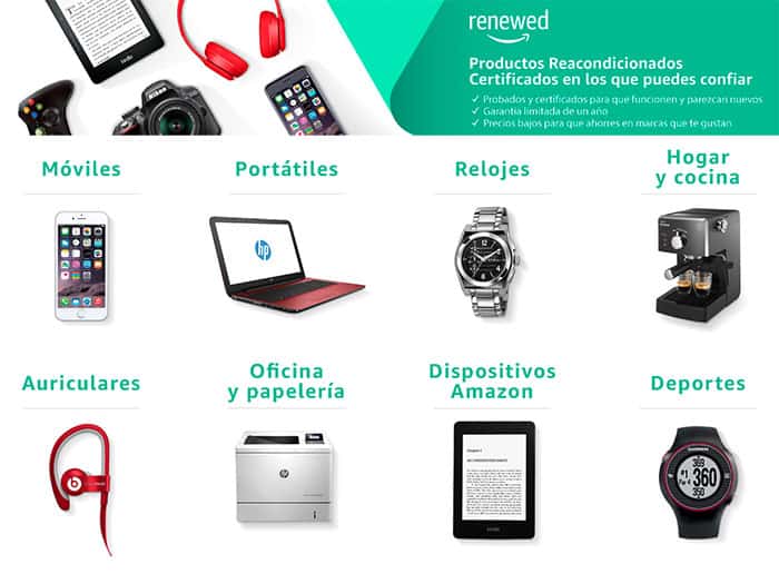 imagen Amazon productos reacondicionados