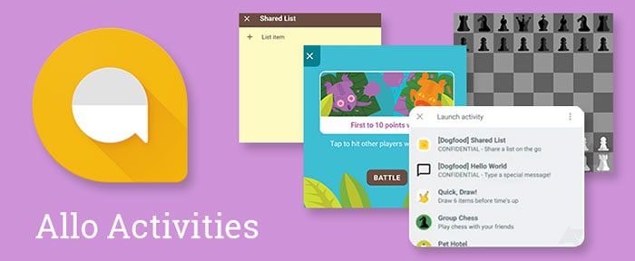 imagen Google Allo Actividades