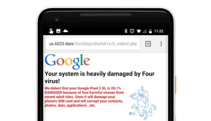 imagen malware