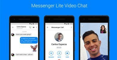 imagen Video Chat en Messenger Lite