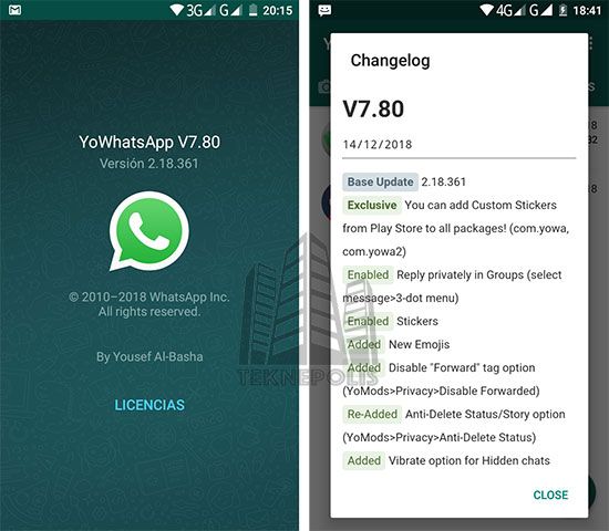imagen YoWhatsApp 7.80