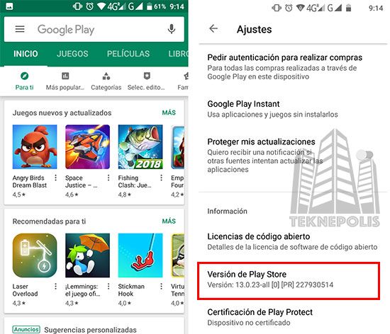 google play store 38.8.21 APK ultima versión - DivxLand