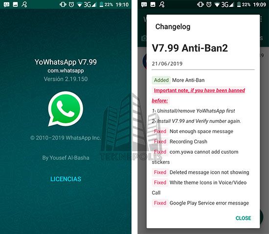 Yowhatsapp 2019 Descargar Ultima Version 7 99 Anti Ban